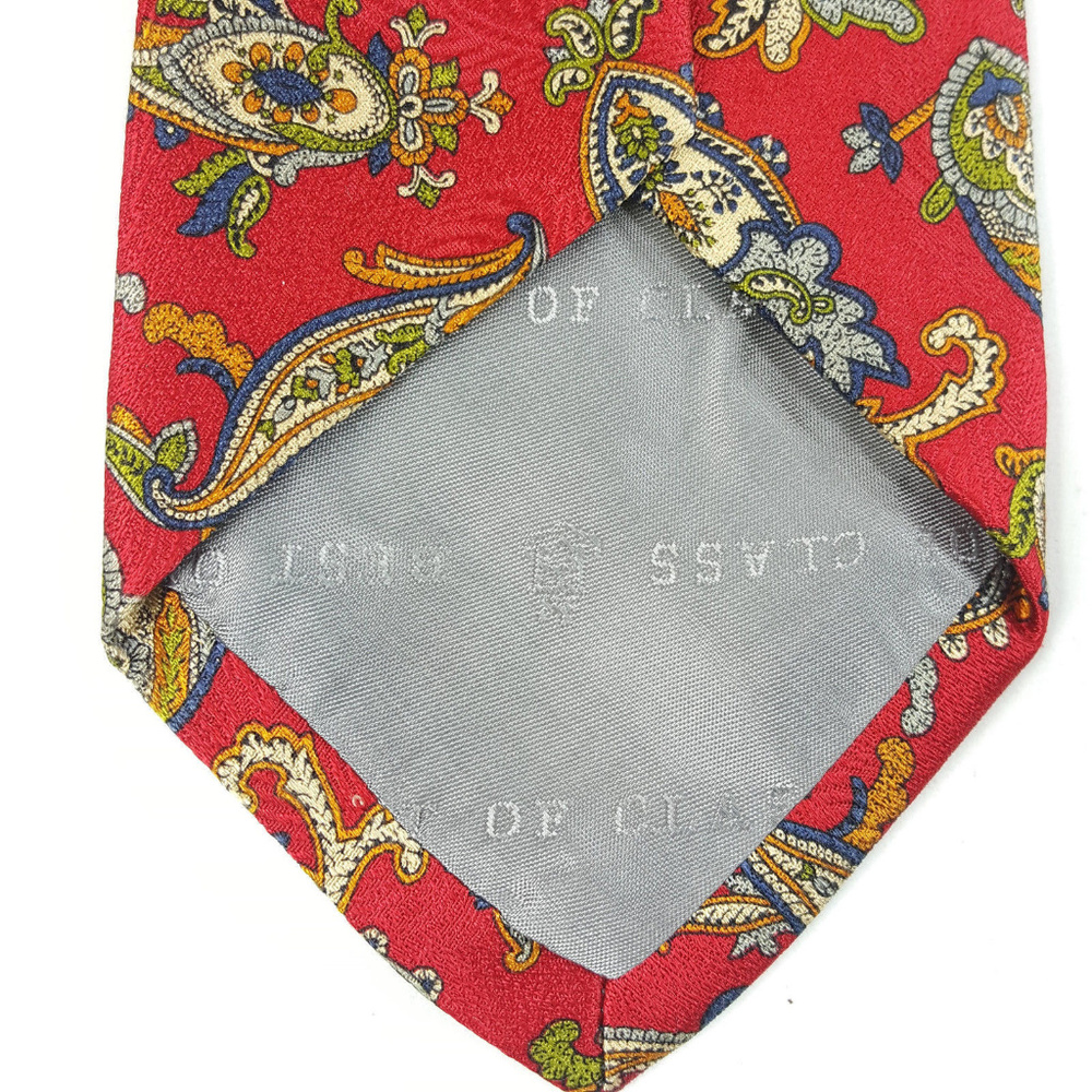 Robert Talbott Best of Class Paisley Red 100% Silk - Picture 5 of 7
